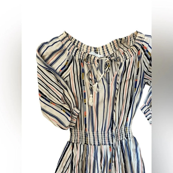 ASTR the Label off the shoulder tiered ruffle tassel dress size small like new - Picture 4 of 8